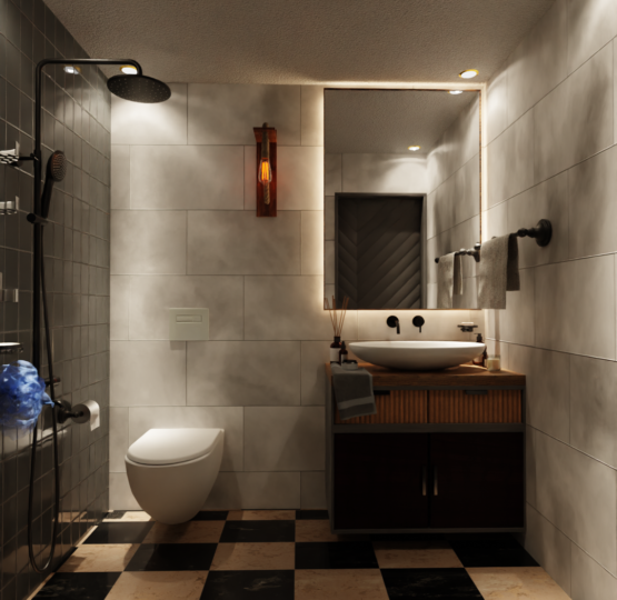 3D Washroom Design